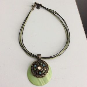 Lia Sophia key lime necklace